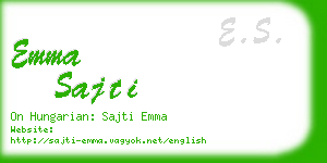 emma sajti business card